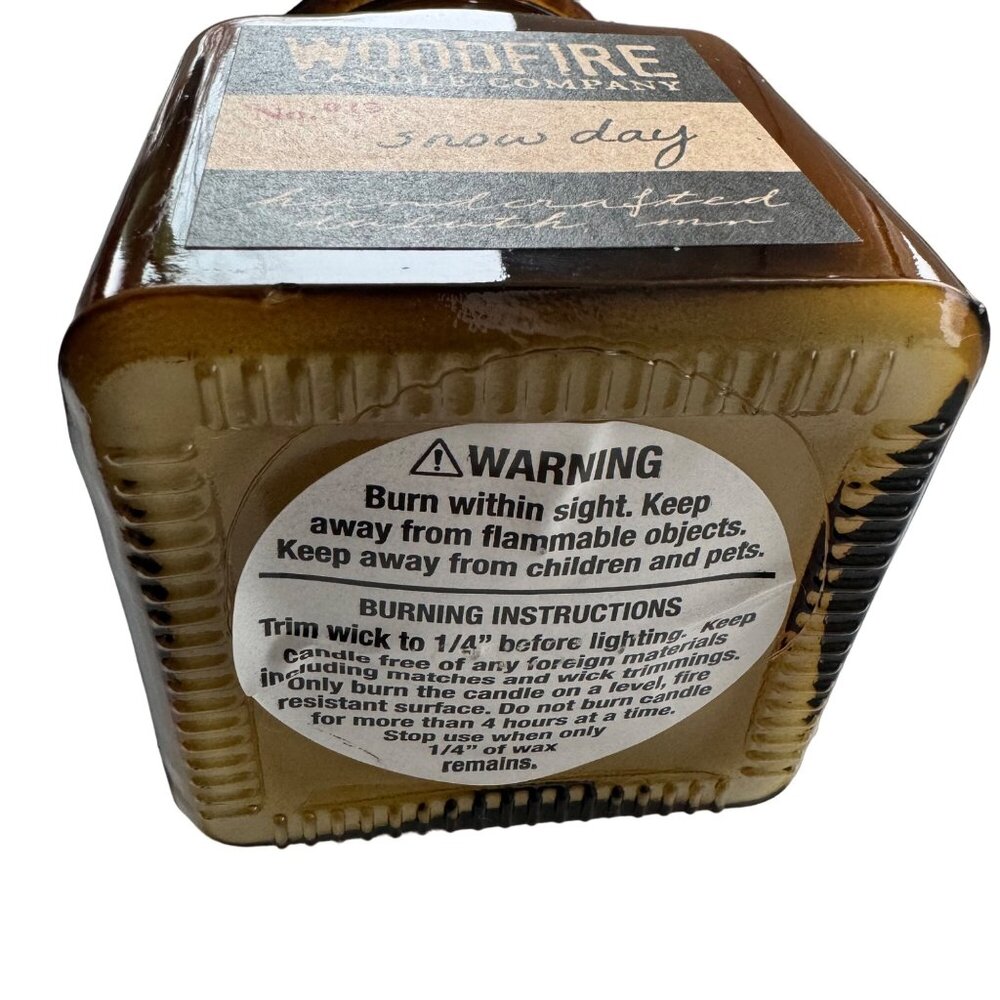 Woodfire candle Company Snow Day No. 019 Handcrafted Candle Duluth MN New - Picture 4 of 9